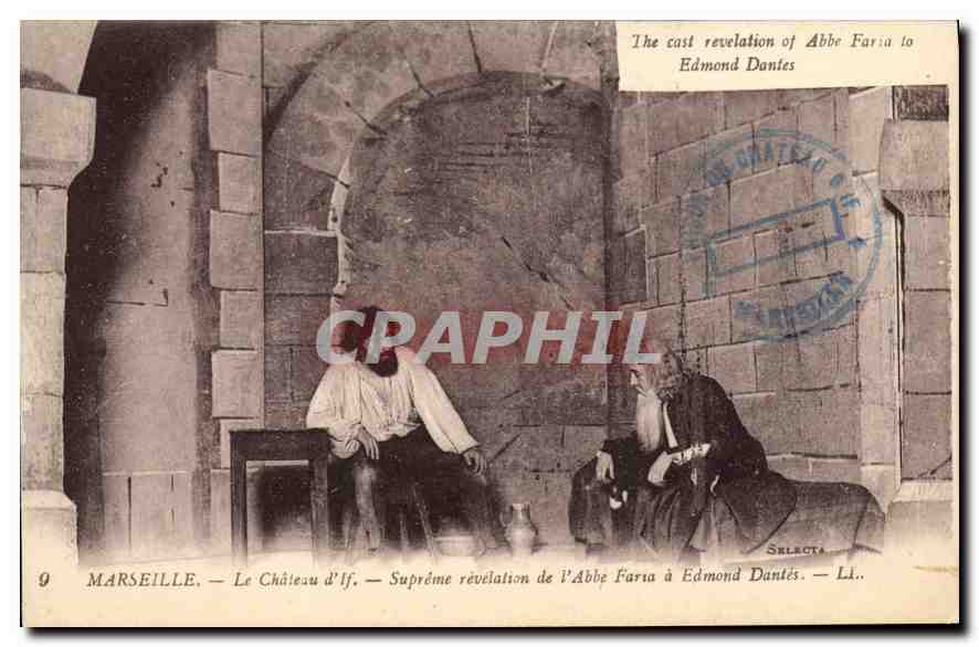 CPA Marseille Le Chateau d'If Supreme revelation de l'Abbe Faria a Edmond Dantes 