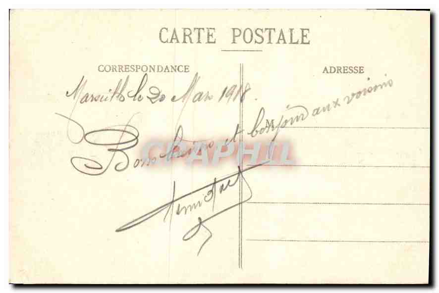 CPA Marseille Chateau d'If  — Rückseite
