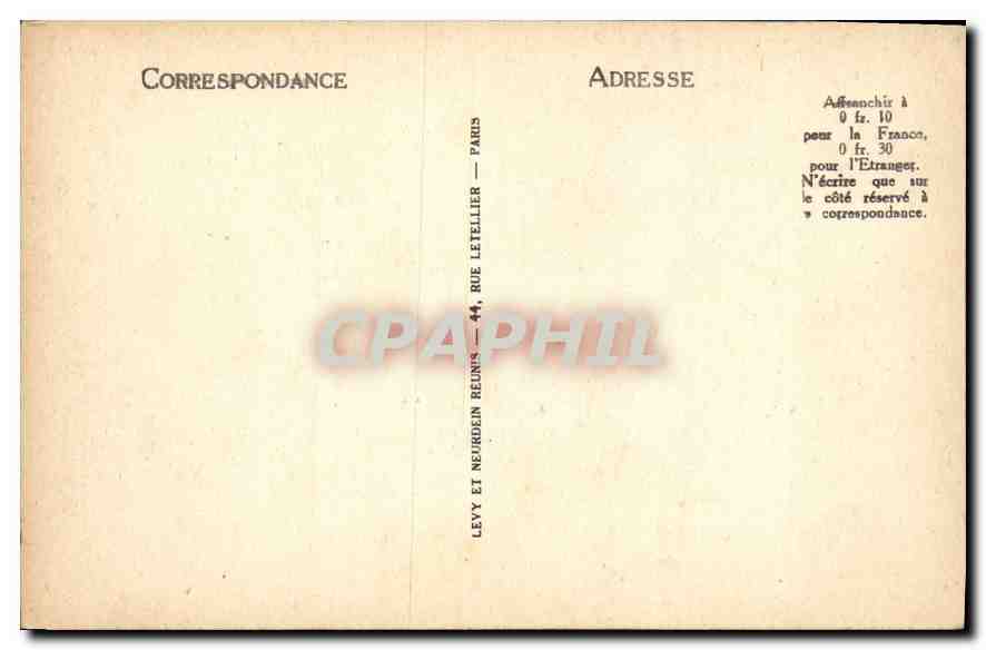 CPA Marseille Le Chateau d'If  — Verso
