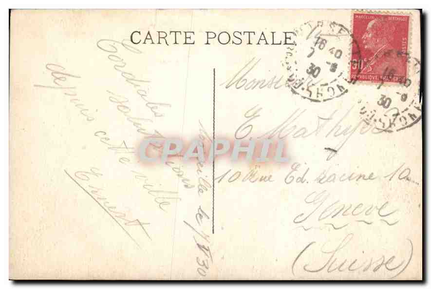 CPA Marseille Le Chateau d'If  — Rückseite