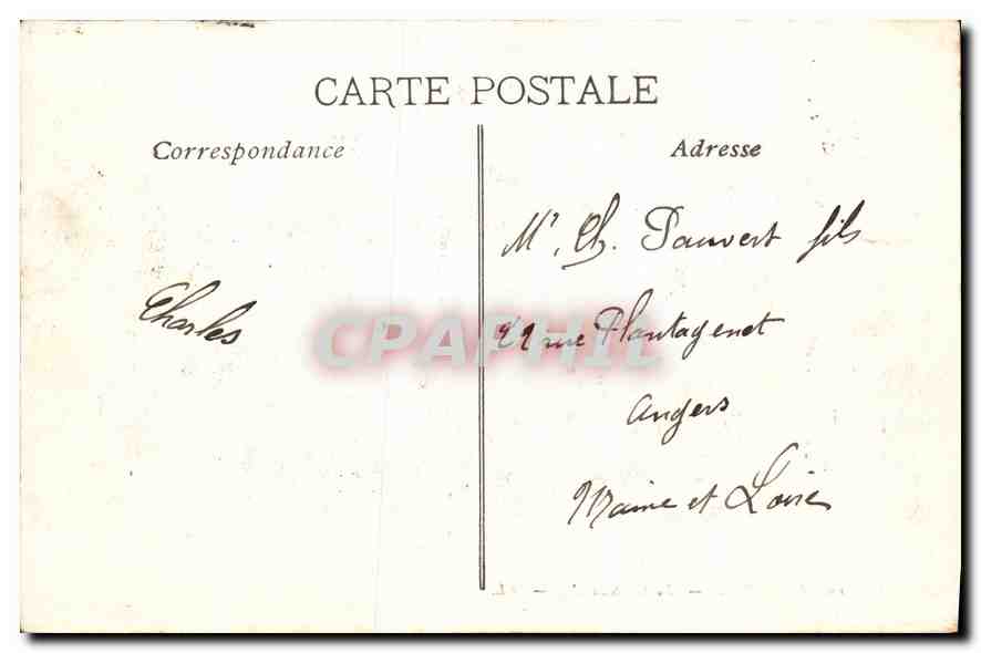 CPA Marseille Le Chateau d'If  — Rückseite