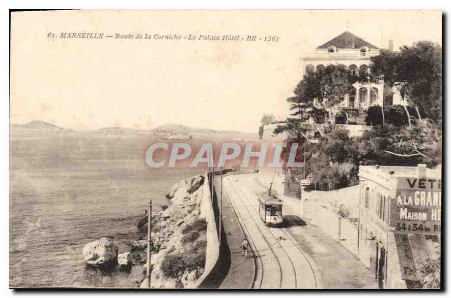 CPA Marseille Route de la Corniche Le Palace Hotel 