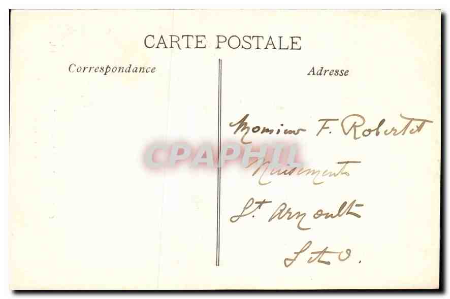 CPA Collection du Chateau d'If L'abbe Faria dans sa prison  — Verso