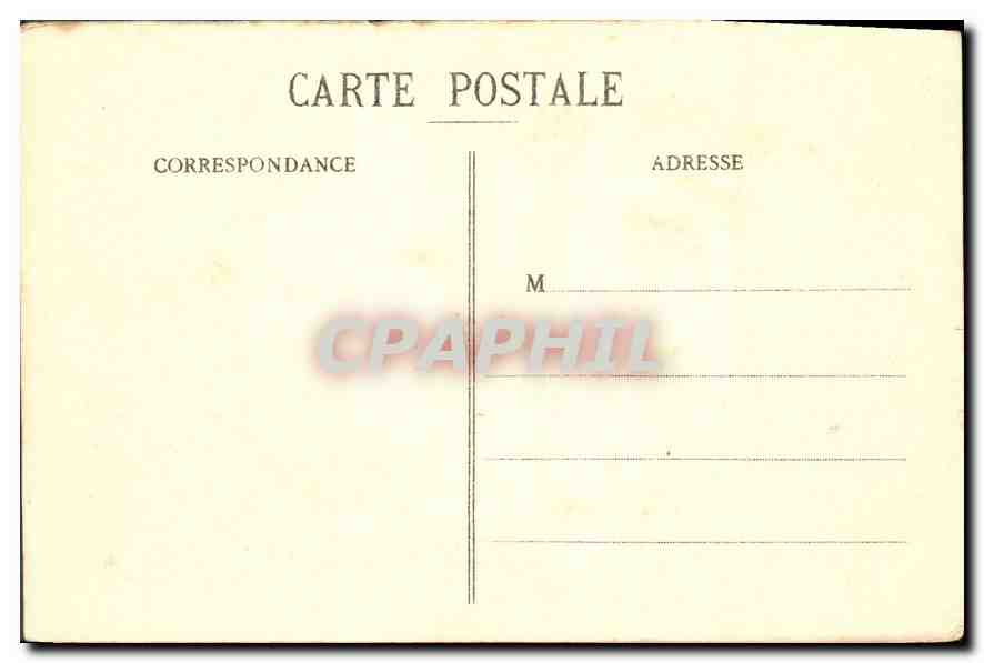 CPA Marseille Place Castellane Fontaine Cantini  — Rückseite