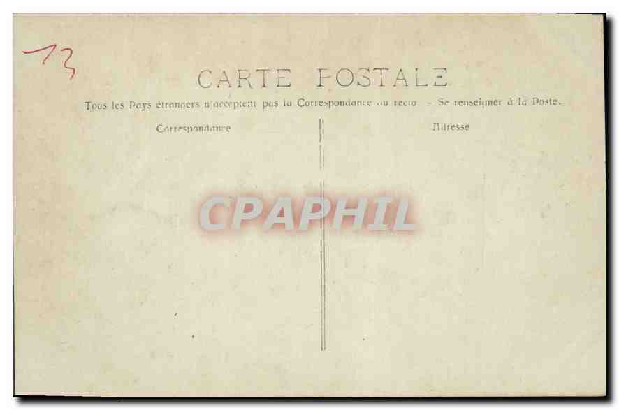 CPA Marseille Le Chateau d'If  — Verso