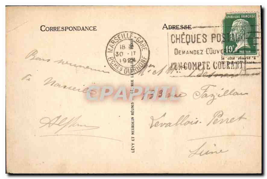 CPA Marseille Le Chateau d'If  — Verso