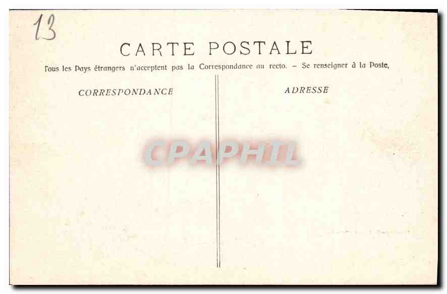 CPA Marseille Le Chateau d'If  — Verso