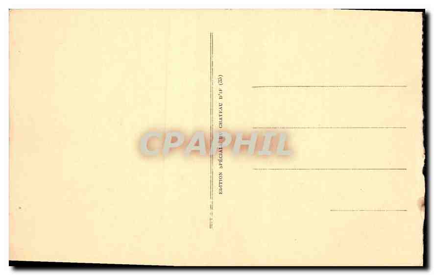 CPA Marseille Le Chateau d'If Le Donjon  — Verso