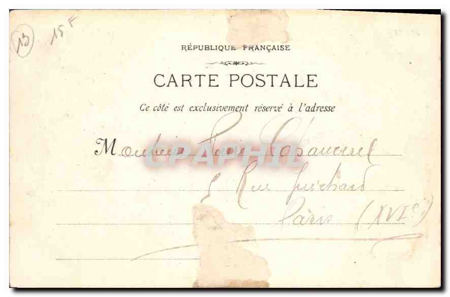 CPA Marseille La Cannebiere  — Rückseite