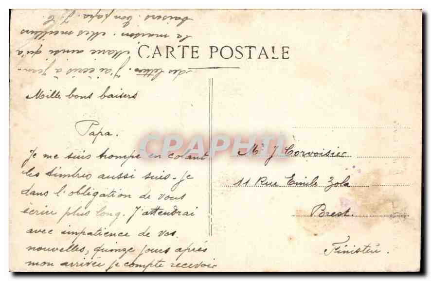 CPA Marseille ND de la Garde  — Rückseite