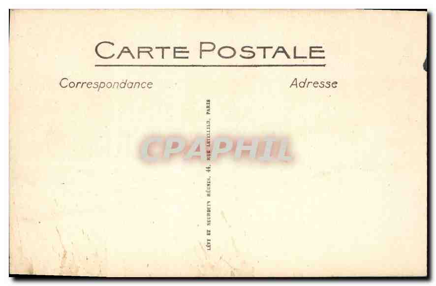 CPA Marseille Les Allees de Meilhan et Leon Gambetta  — Verso
