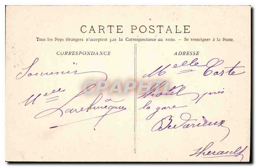 CPA Marseille ND de la Garde  — Rückseite