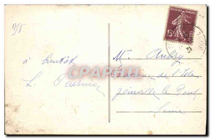 CPA Marseille ND de la Garde Caserne du Font  — Rückseite
