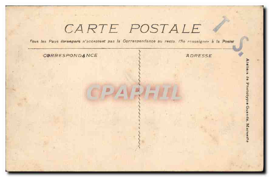 CPA Marseille A travers les Pins  — Verso
