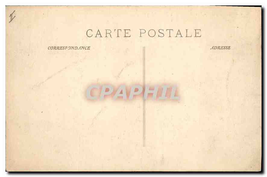 CPA Marseille La Rue de la Republique Tramway — Rückseite