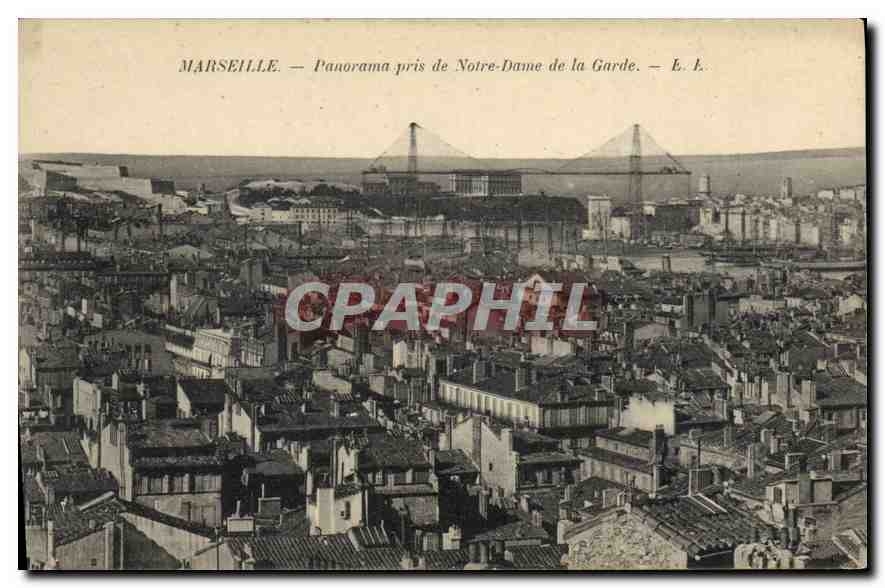 CPA Marseille Panorama pris de Notre Dame de la Garde 