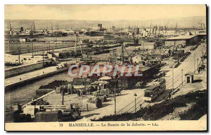 CPA Marseille Le Bassin de la Joliette 