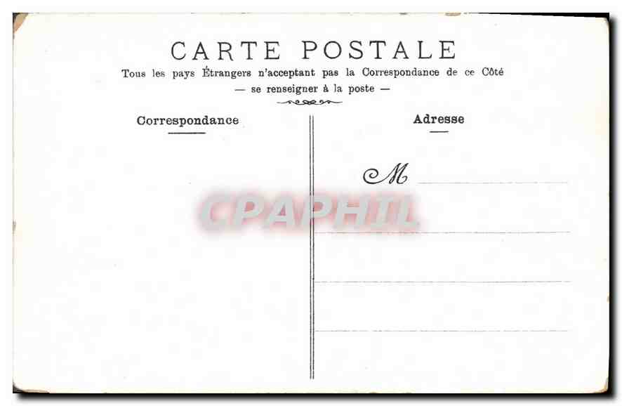 CPA Marseille Quai de la Joliette et la Cathedrale  — Verso