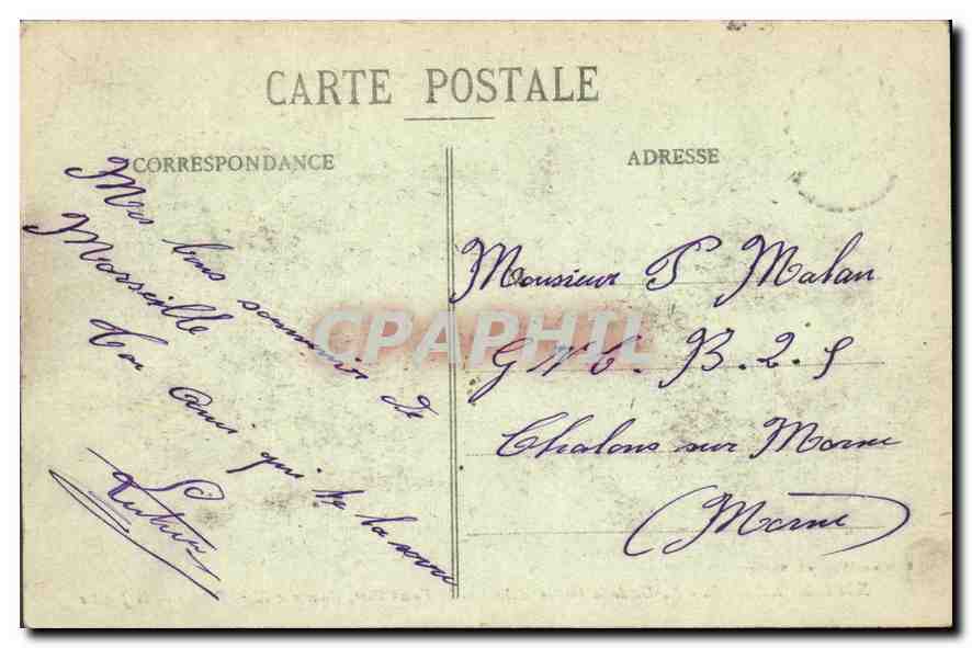 CPA Marseille ND de la Garde Au Nord Ancienne Cite  — Rückseite