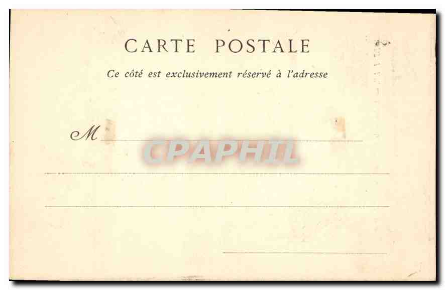 CPA Marseille Interieur de la Cathedrale  — Verso
