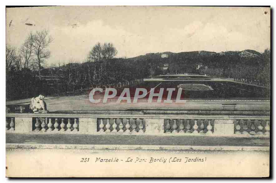 CPA Marseille Le Parc Borely Les Jardins 