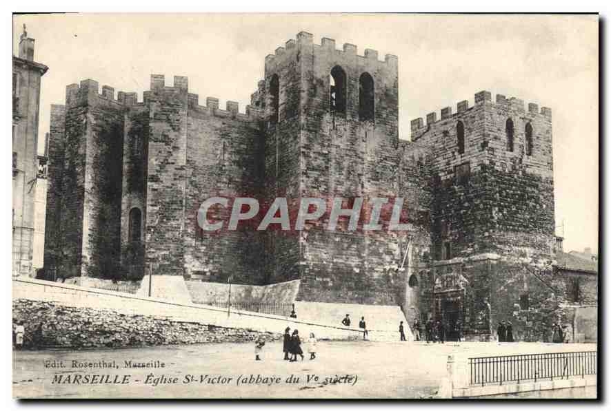 CPA Marseille Eglise St Victor abbaye du V siecle 