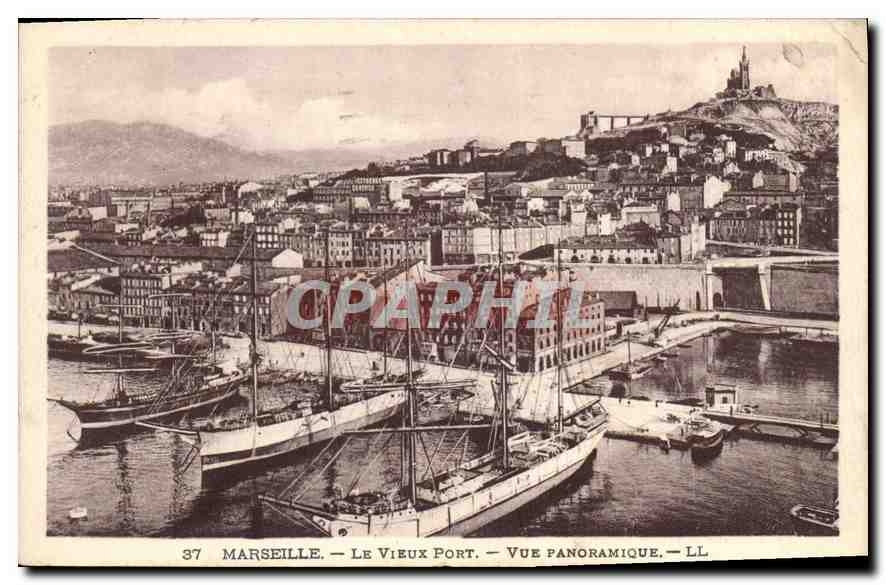 CPA Marseille Le Vieux Port Vue Panoramique 