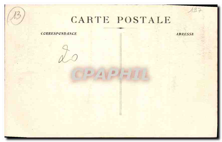 CPA Marseille Vue Generale et ND de la Garde  — Rückseite