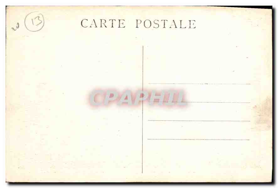 CPA Marseille Un Coin de Marseille La Colline et Notre Dame de la Garde  — Rückseite