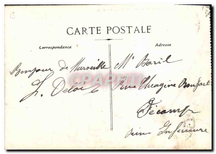 CPA Marseille La Rue de la Republique  — Rückseite