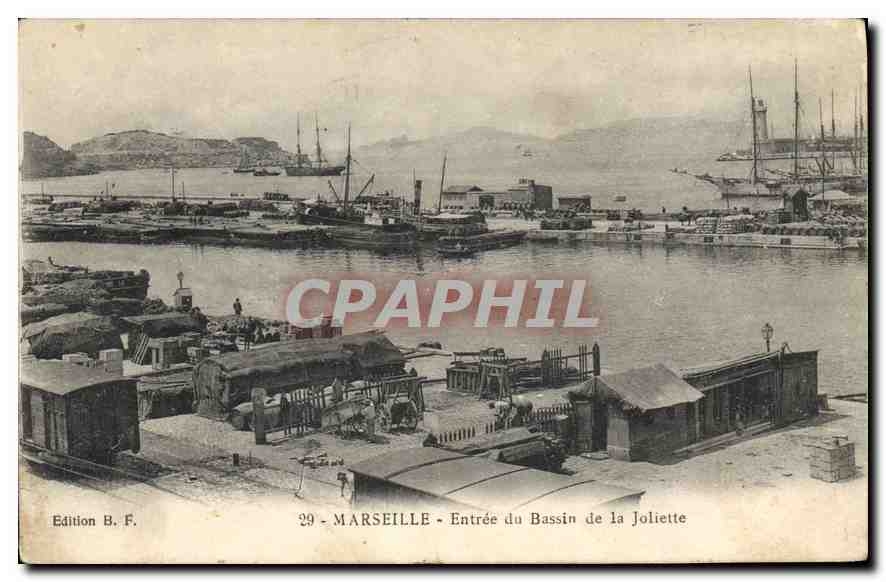 Marseille — Eingang zum Bassin de la Joliette — Edition B. F. n°29