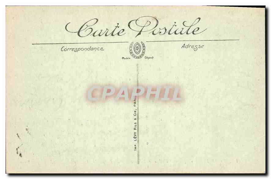 CPA Marseille Square de la Bourse et Monument de Pierre Puget  — Rückseite