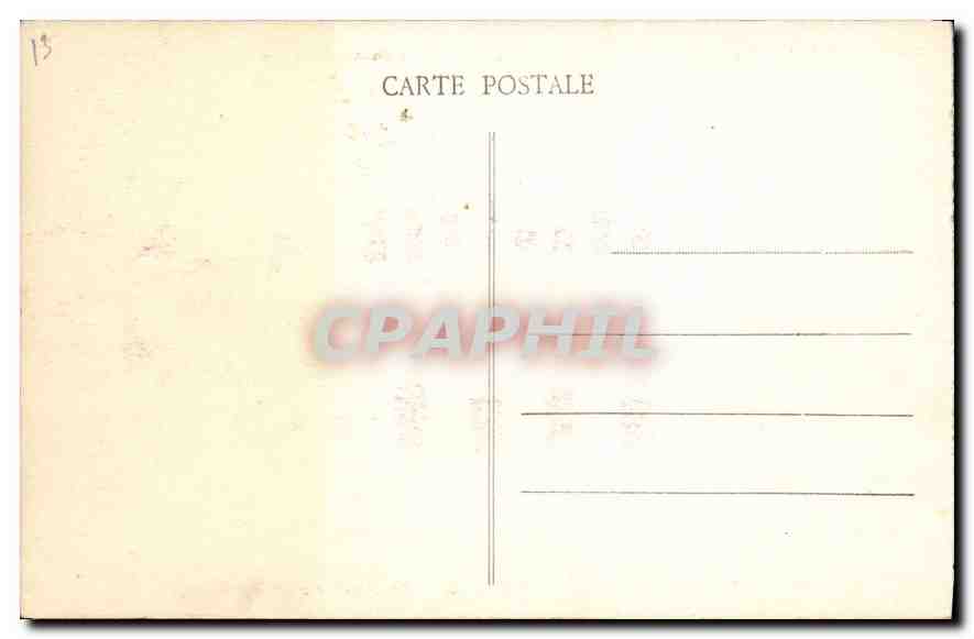 CPA Marseille Palais de la Bourse et Chambre de Commerce  — Rückseite