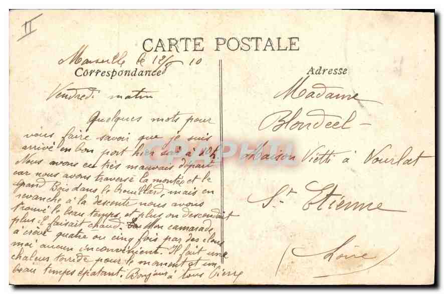 CPA Marseille Vue Generale des Bassins de la Joliette  — Rückseite