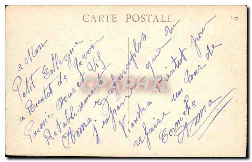 CPA Marseille Vue generale sur ND de la Garde  — Rückseite