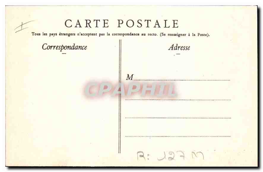 CPA Vichy Bassin des Cygnes et Serres  — Rückseite