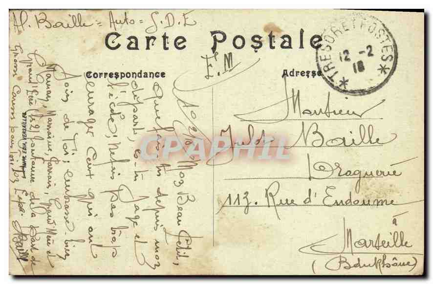 CPA Paris La rue Soufflot et le Pantheon  — Rückseite
