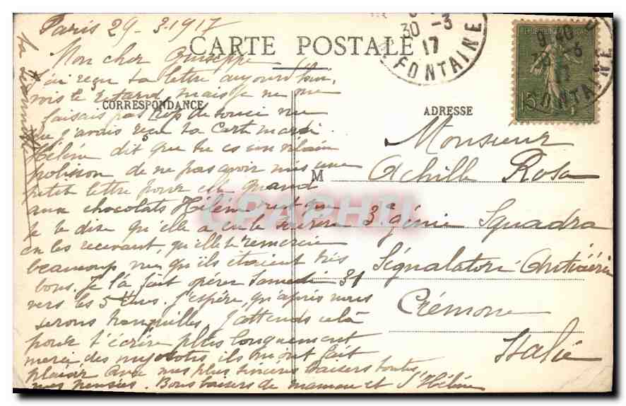 CPA Paris La Rue Soufflot et le Pantheon  — Rückseite