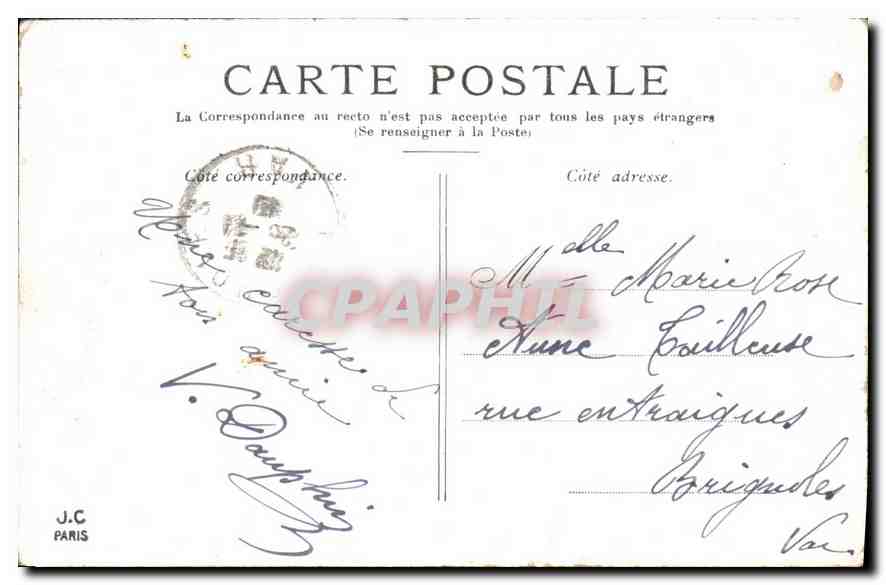 CPA Paris Le Jardin du Luxembourg  — Rückseite