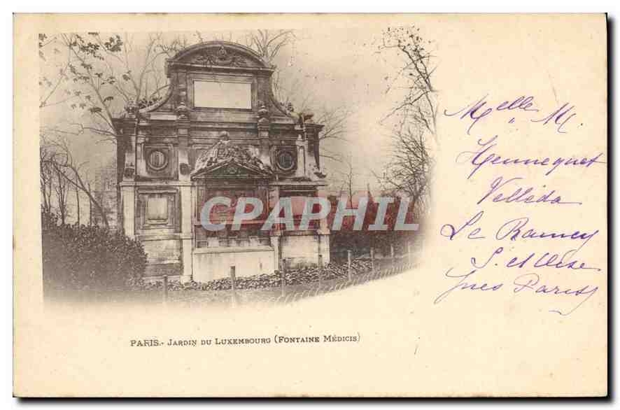 Paris - Jardin du Luxembourg (Fontaine Médicis) — éditeur inconnu, n° de série non visible