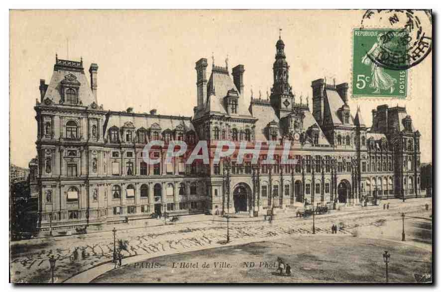 CPA Paris L'Hotel de Ville 