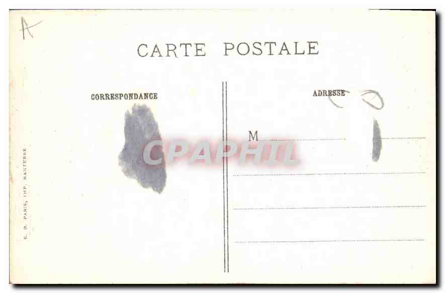 CPA Paris La Place de la Concorde et l'Obelisque rapporte de Louqsor  — Rückseite