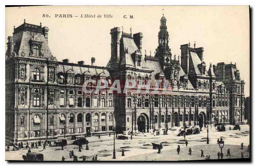 CPA Paris L'Hotel de Ville 