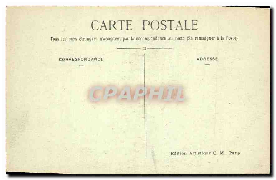 CPA Paris L'Hotel de Ville  — Rückseite