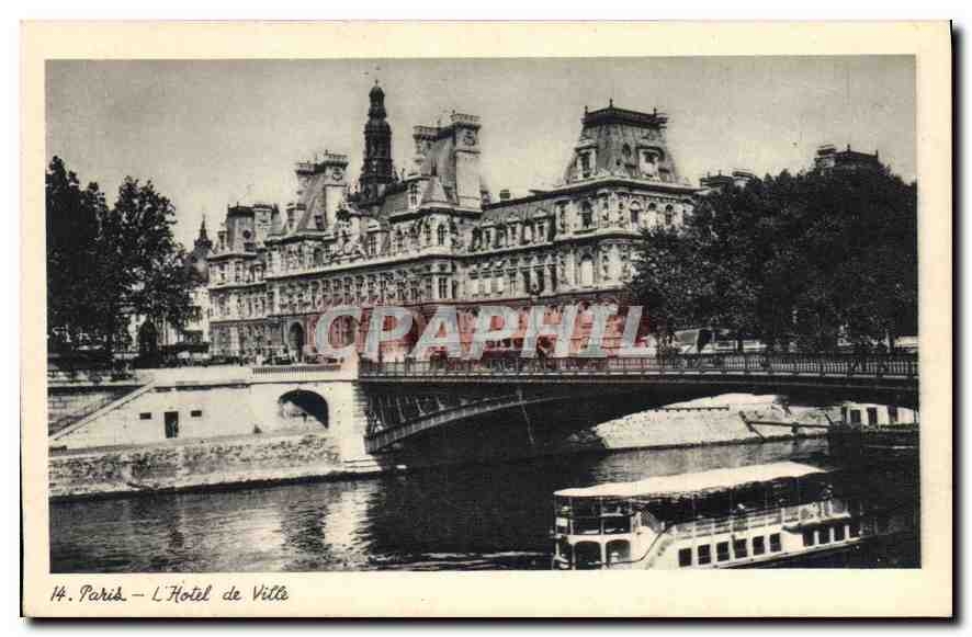 CPA Paris L'Hotel de Ville 