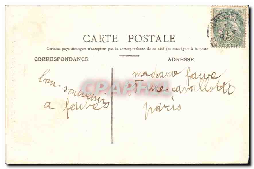 CPA Paris Bois de Boulogne Vers Longchamp  — Rückseite