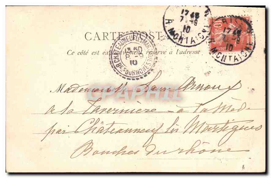 CPA Paris Saint Sulpice  — Rückseite