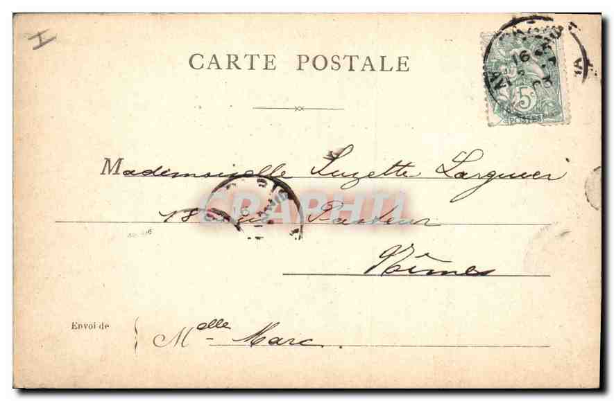 CPA Paris Le Lion de Belfort  — Rückseite
