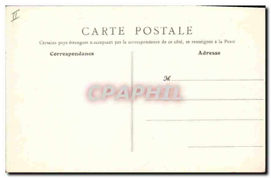 CPA Paris Les Serres du Cours la Reine  — Rückseite