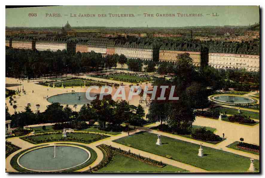 CPA Paris Le Jardin des Tuileries 